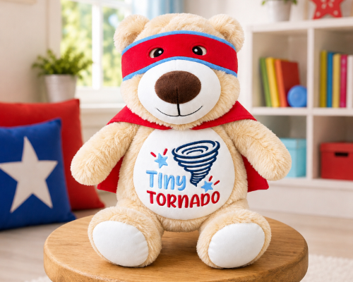 Cubbies® Embroidered Stuffed Animal - Hero Bear Tiny Tornado