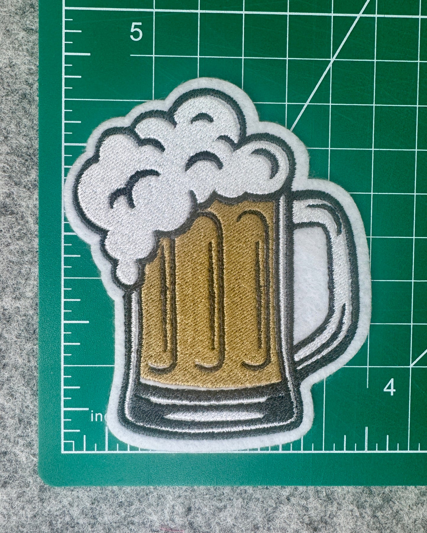 Beer Mug Iron-On Patch