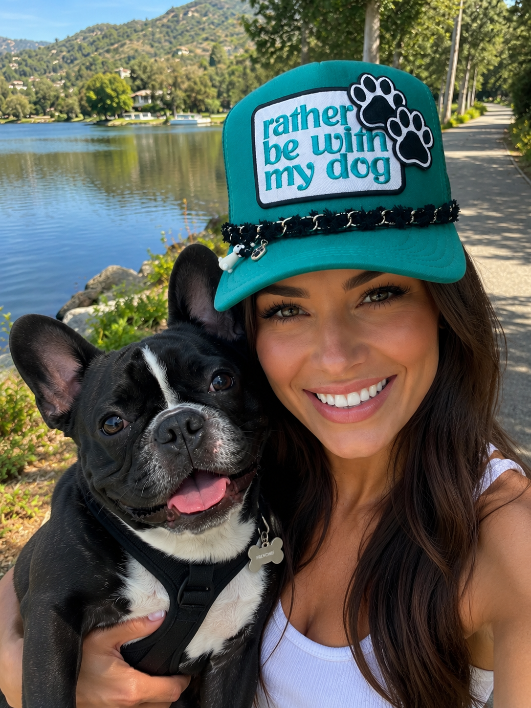 Trucker Hat - Rather be with my dog
