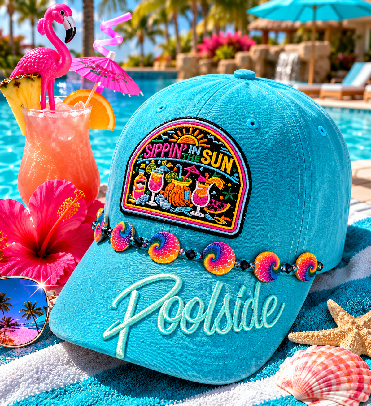 Dad Hat - Poolside / Sippin' in the Sun