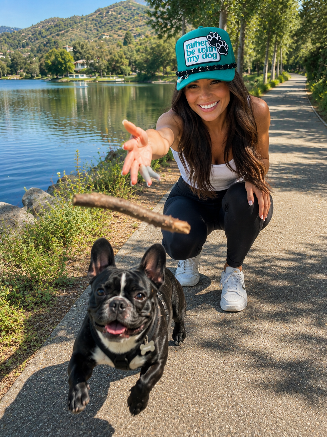 Trucker Hat - Rather be with my dog