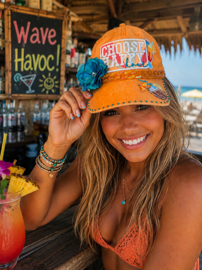 Dad Hat / Baseball Cap -  Choose Happy