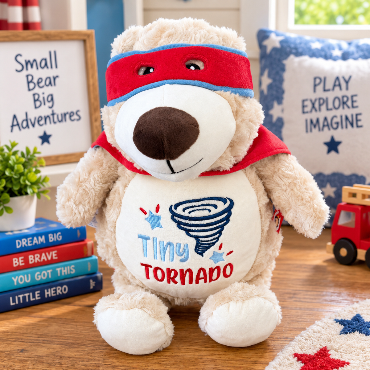 Cubbies® Embroidered Stuffed Animal - Hero Bear Tiny Tornado