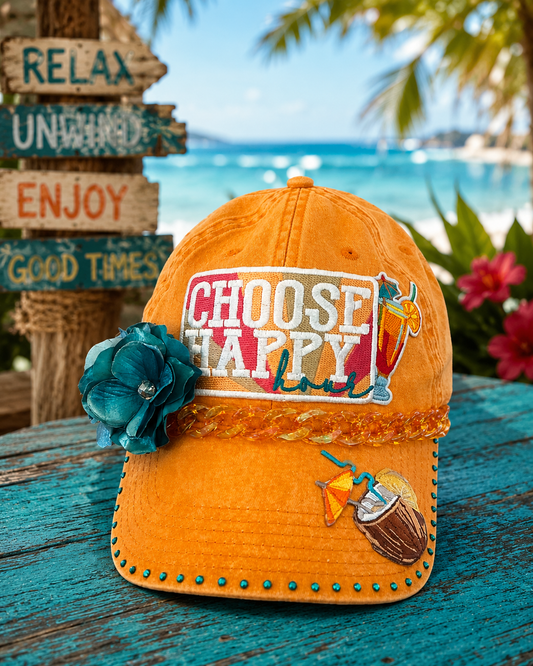Dad Hat / Baseball Cap -  Choose Happy