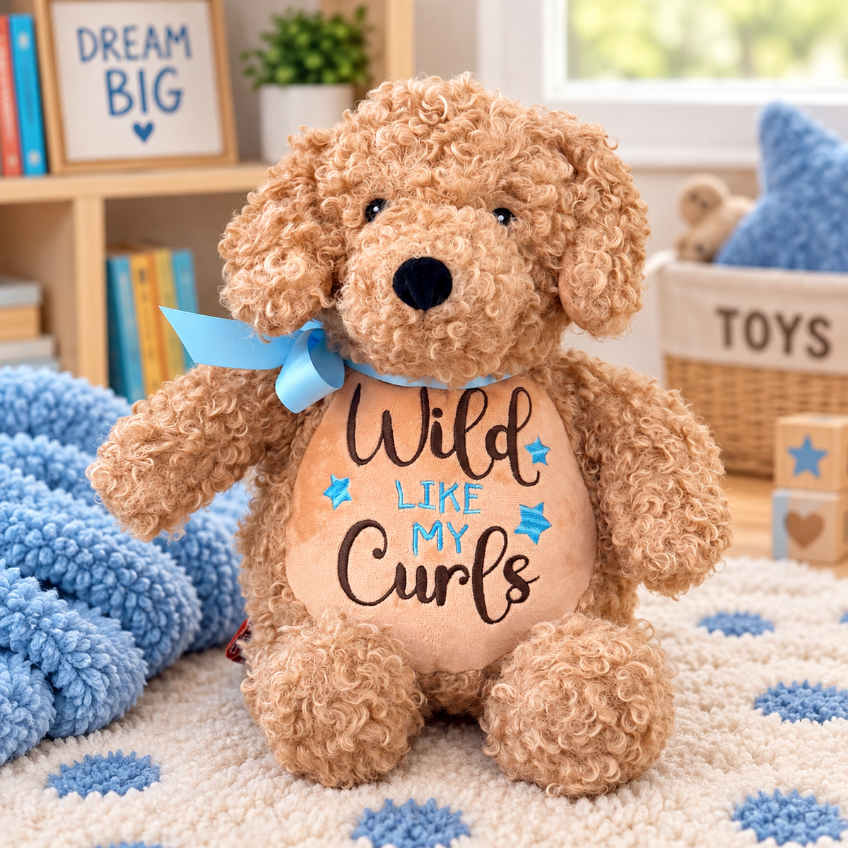Cubbies® Embroidered Stuffed Animal - Wild Like My Curls
