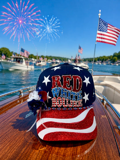 "Red, White & Boujee" Baseball Cap