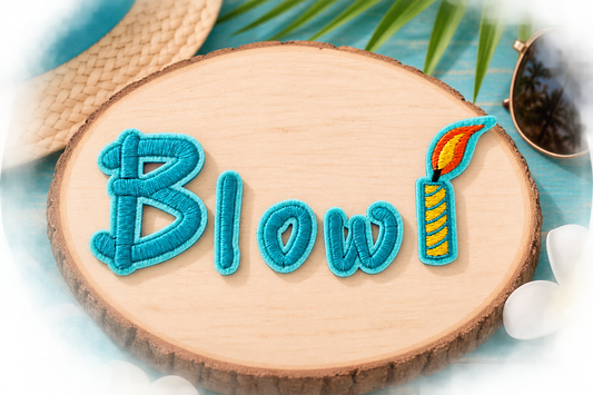 Iron-On Patch - Blow Candle