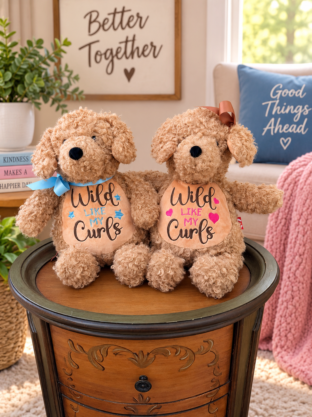 Cubbies® Embroidered Stuffed Animal - Wild Like My Curls