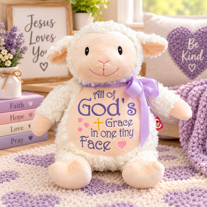 Cubbies® Embroidered Stuffed Animal - Lamb - God's Grace