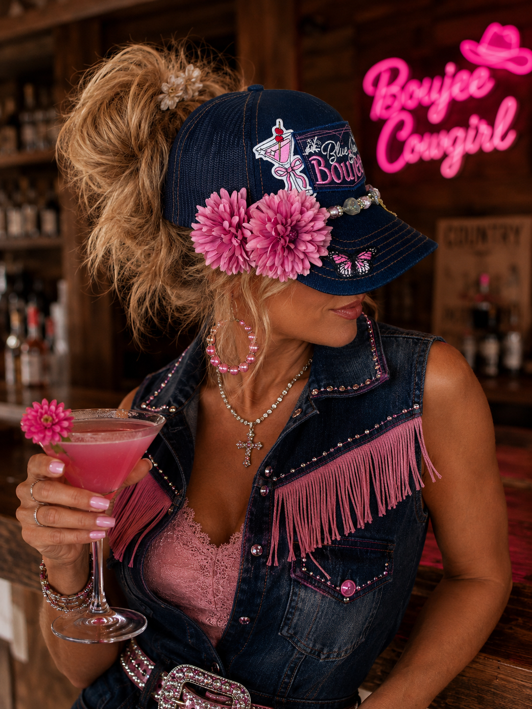 Trucker Hat - Blue Jean Boujee