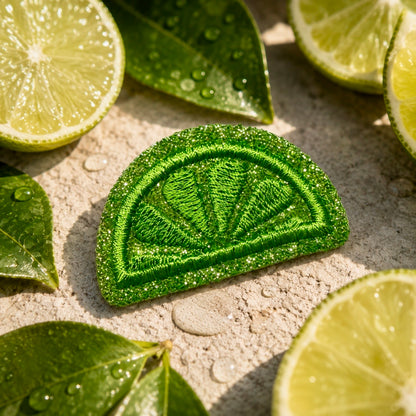 Lime Iron-On Patch (Set of 3)