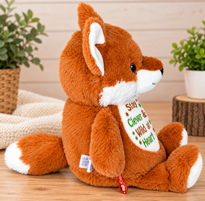 Cubbies® Embroidered Stuffed Animal - Clever Fox