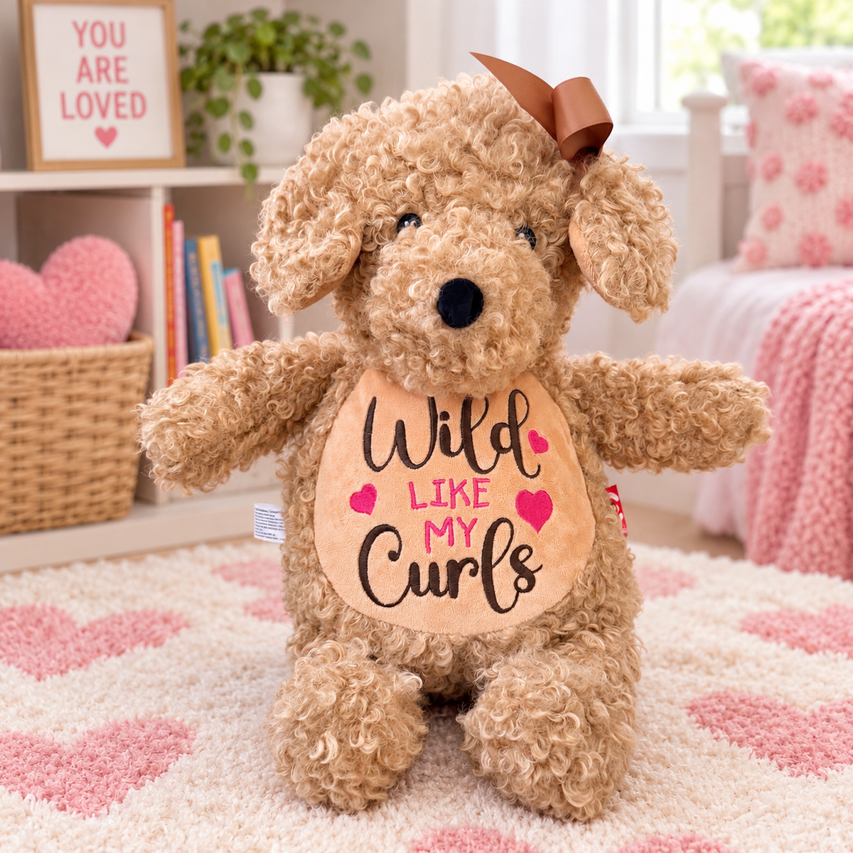 Cubbies® Embroidered Stuffed Animal - Wild Like My Curls