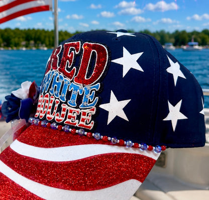 "Red, White & Boujee" Baseball Cap