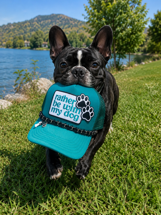Trucker Hat - Rather be with my dog