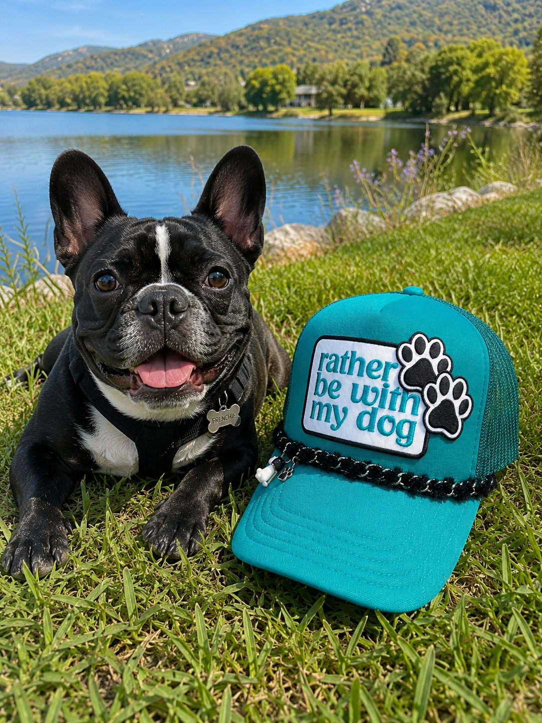 Trucker Hat - Rather be with my dog