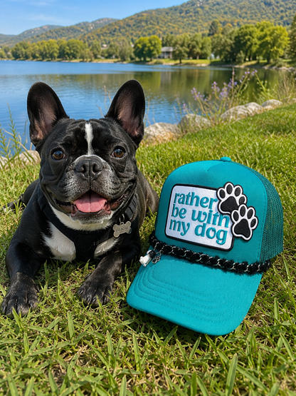 Trucker Hat - Rather be with my dog