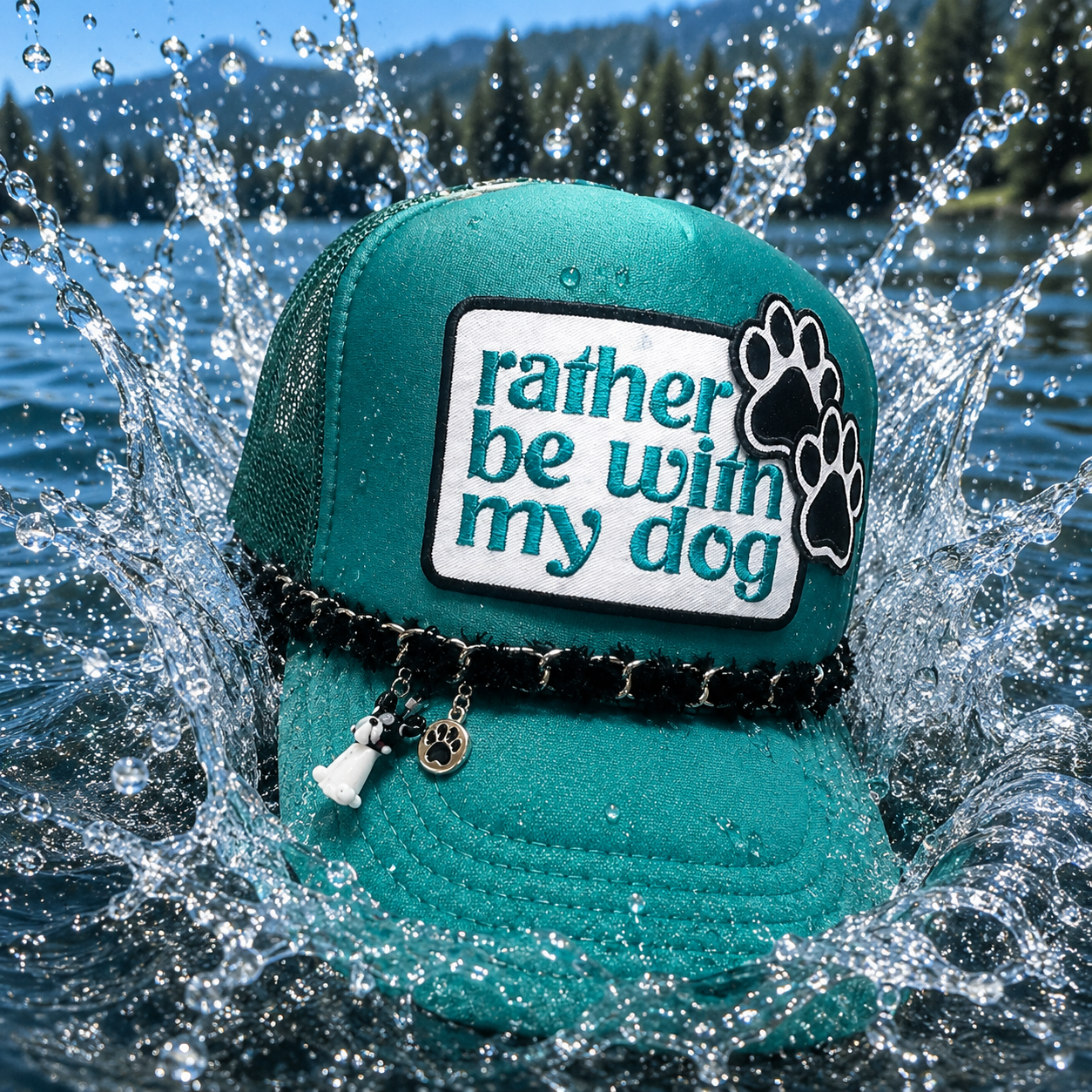 Trucker Hat - Rather be with my dog