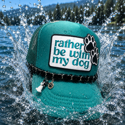 Trucker Hat - Rather be with my dog