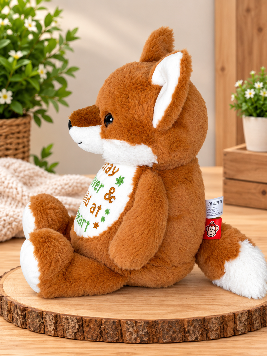 Cubbies® Embroidered Stuffed Animal - Clever Fox