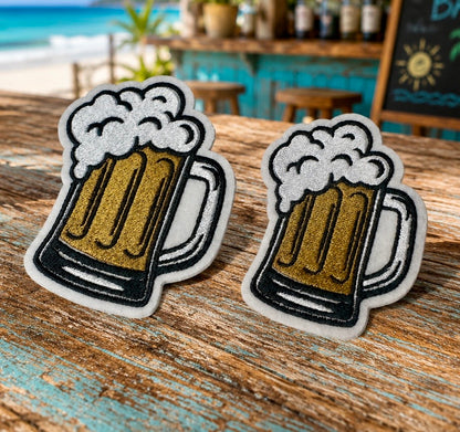 Beer Mug Iron-On Patch