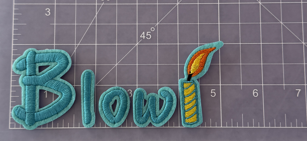 Iron-On Patch - Blow Candle