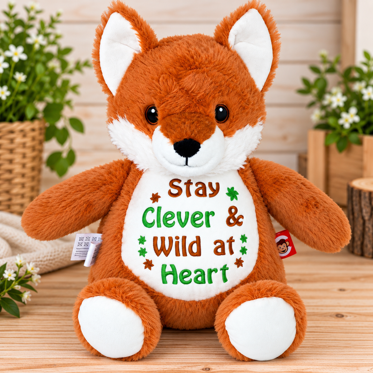 Cubbies® Embroidered Stuffed Animal - Clever Fox