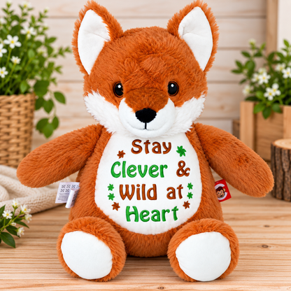 Cubbies® Embroidered Stuffed Animal - Clever Fox