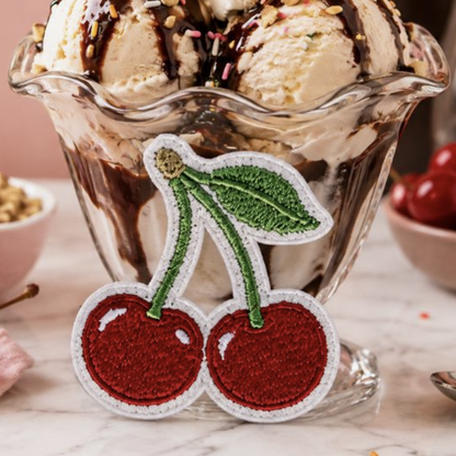 Cherries Iron-On Patch