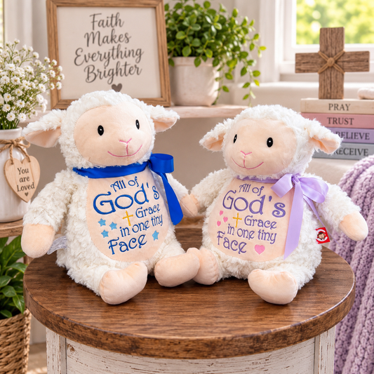 Cubbies® Embroidered Stuffed Animal - Lamb - God's Grace