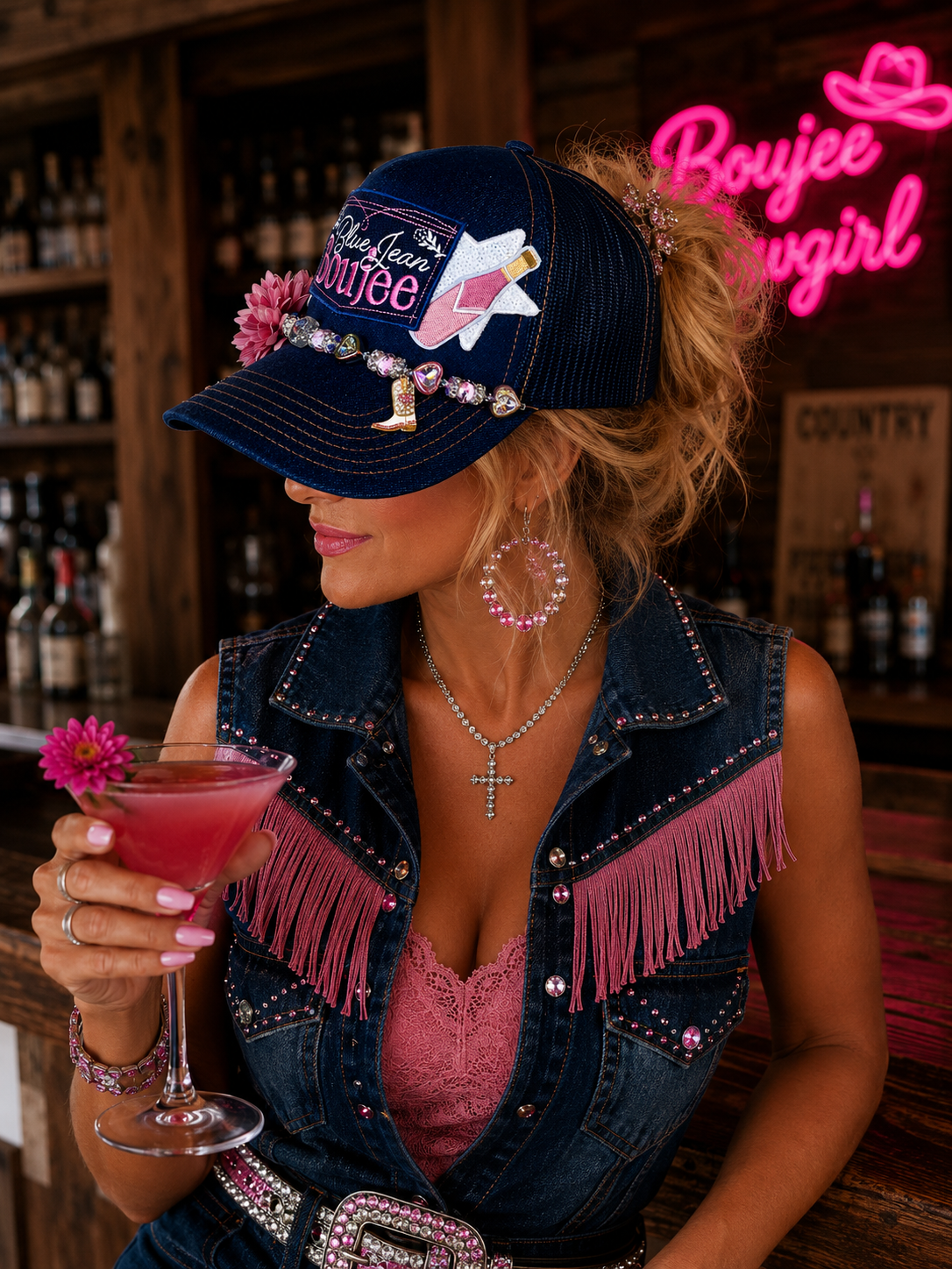 Trucker Hat - Blue Jean Boujee