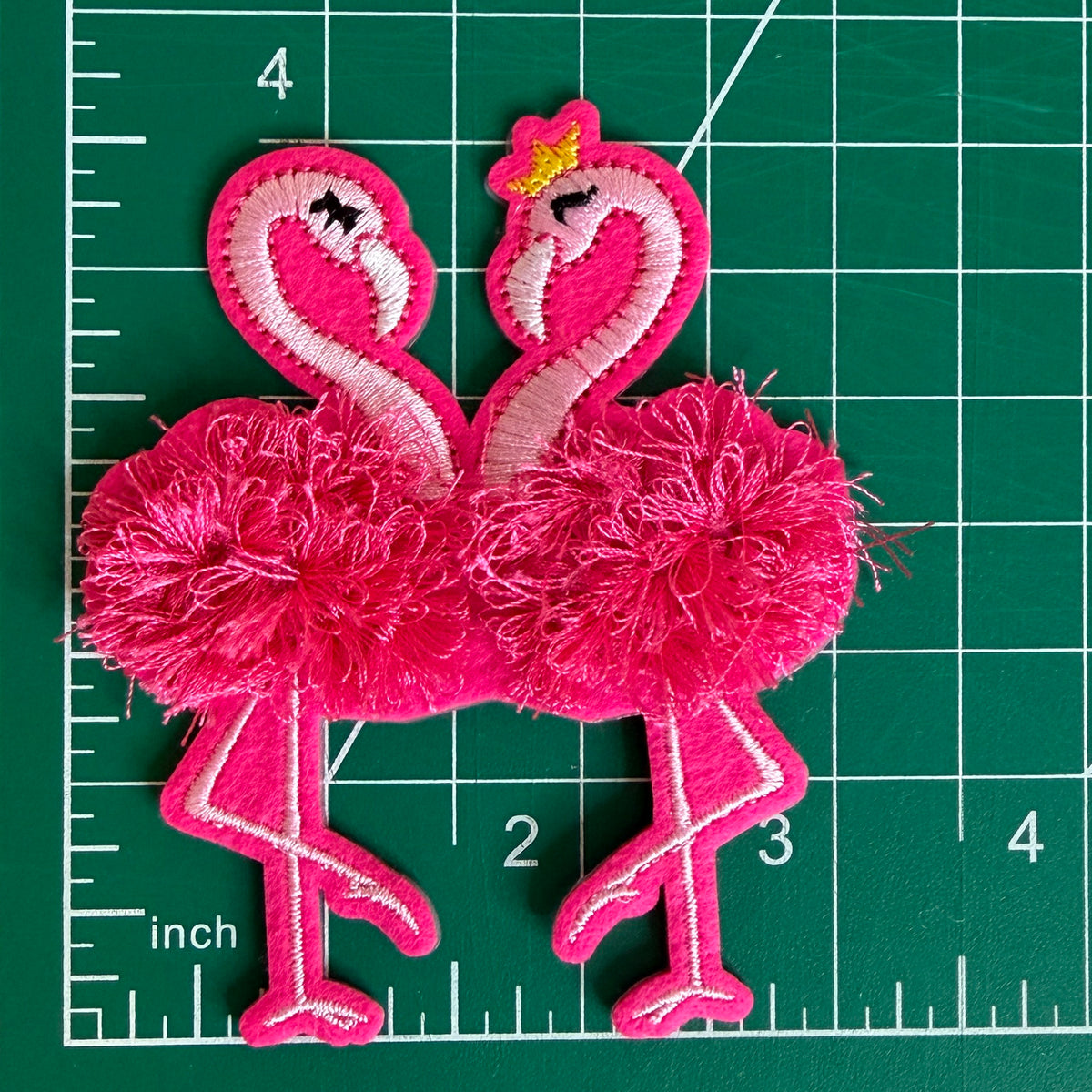 Iron-On Patch - Flamingos