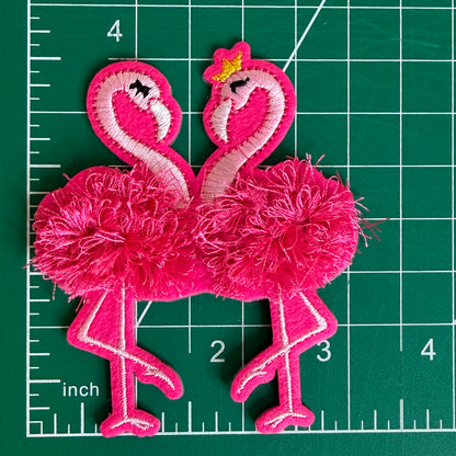 Iron-On Patch - Flamingos
