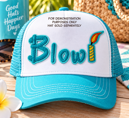 Iron-On Patch - Blow Candle