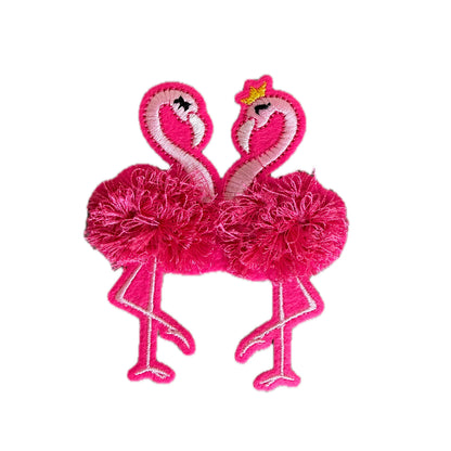 Iron-On Patch - Flamingos