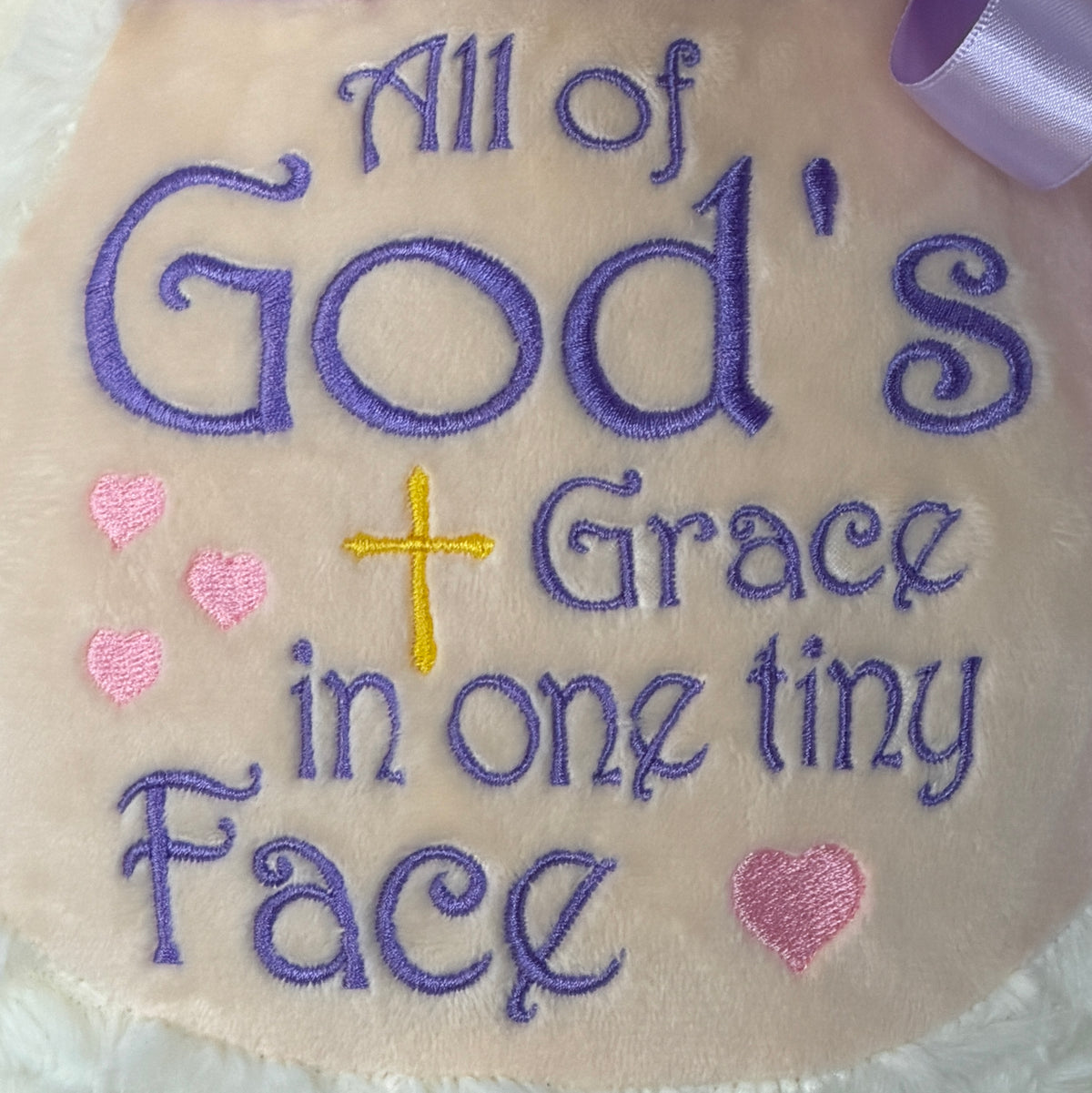 Cubbies® Embroidered Stuffed Animal - Lamb - God's Grace
