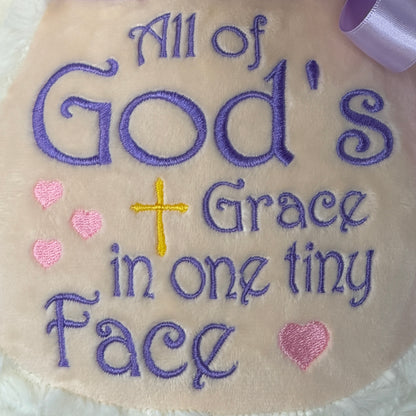 Cubbies® Embroidered Stuffed Animal - Lamb - God's Grace