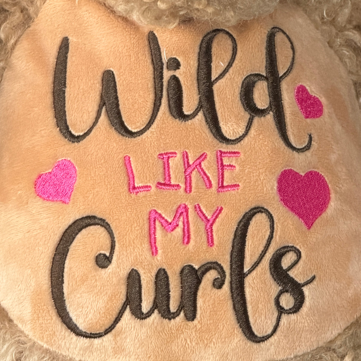 Cubbies® Embroidered Stuffed Animal - Wild Like My Curls