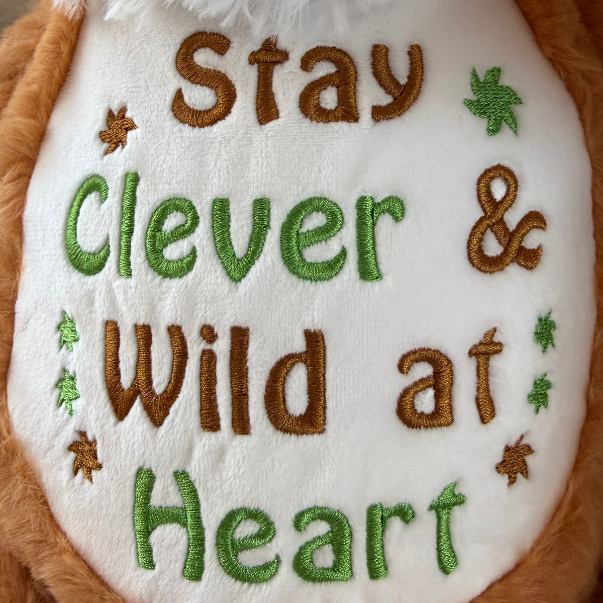 Cubbies® Embroidered Stuffed Animal - Clever Fox