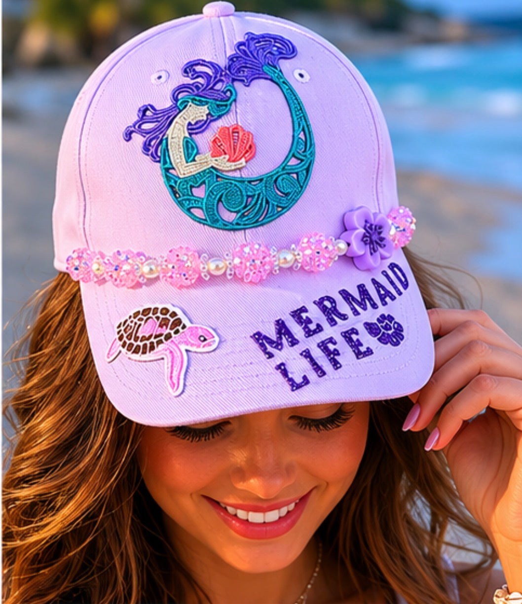 "Mermaid Life" Dad Cap