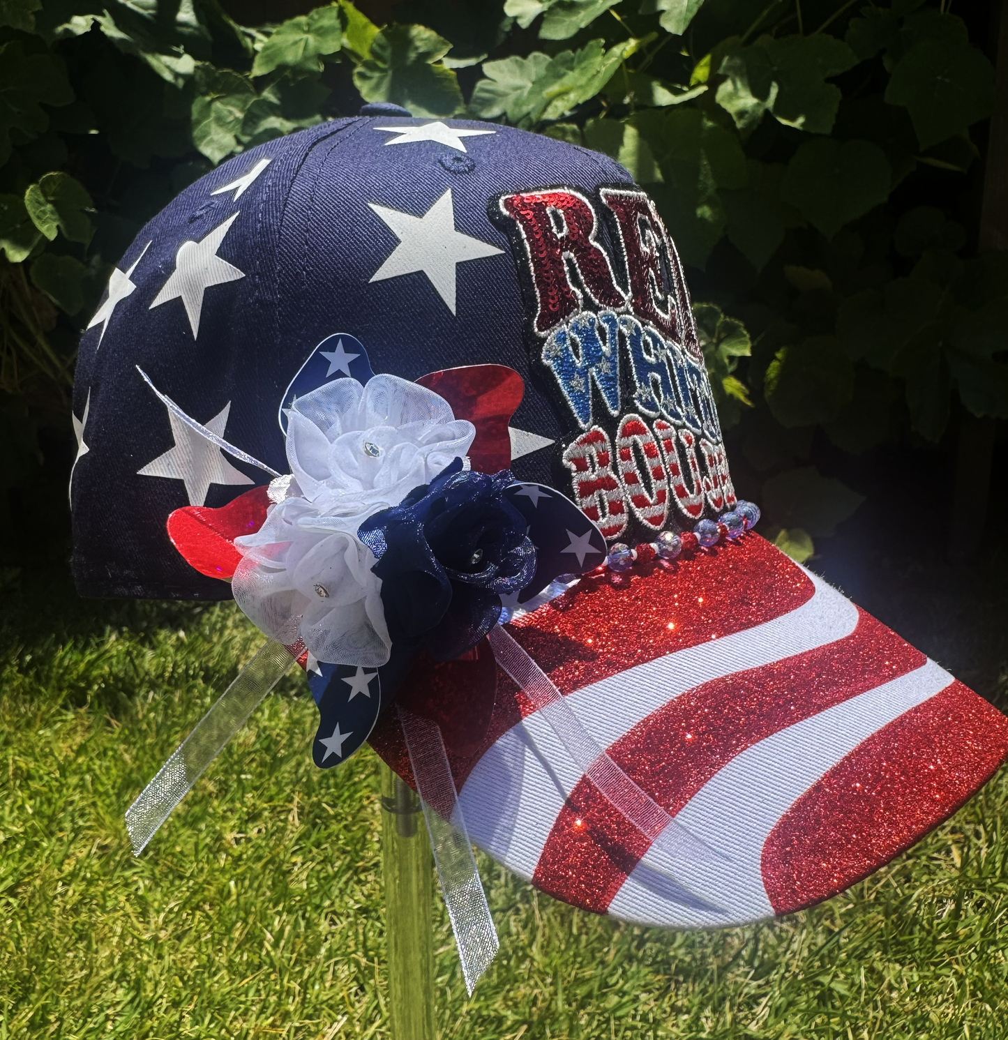 Baseball Hat - "Red, White & Boujee" Fourth of July Cap