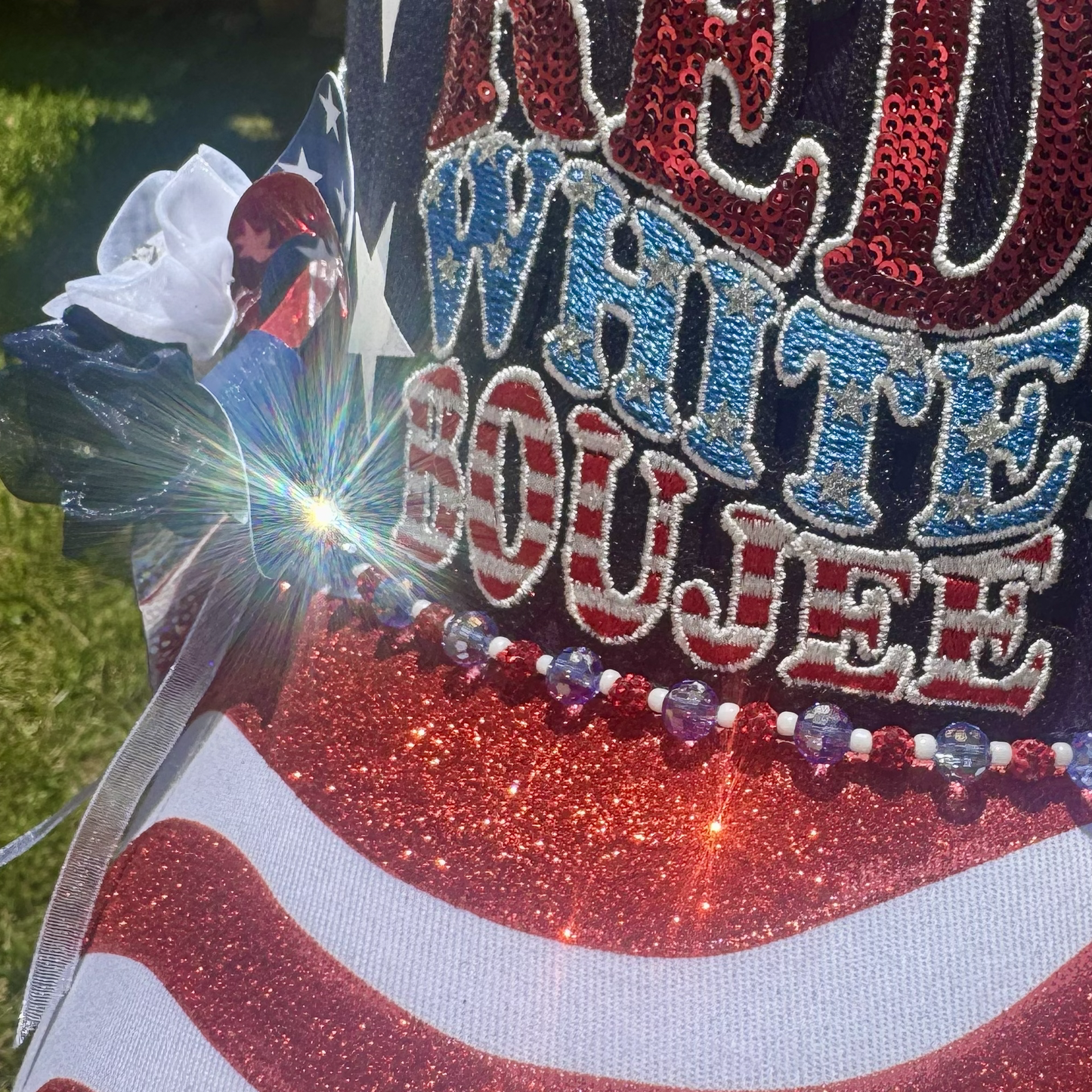Baseball Hat - "Red, White & Boujee" Fourth of July Cap