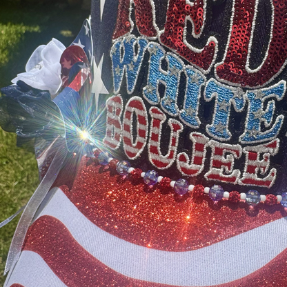 Baseball Hat - "Red, White & Boujee" Fourth of July Cap