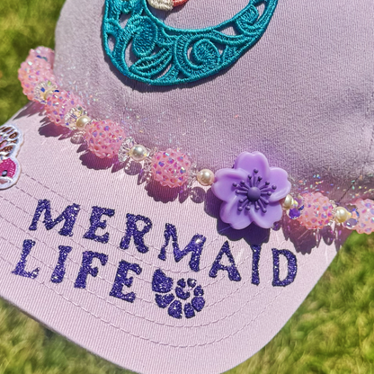 Baseball Hat - "Mermaid Life" Dad Cap