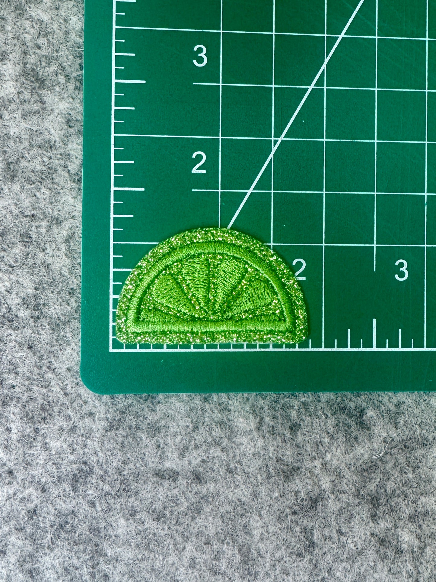 Lime Iron-On Patch (Set of 3)