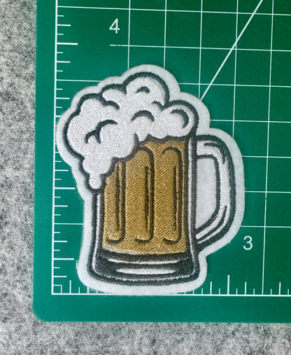 Beer Mug Iron-On Patch