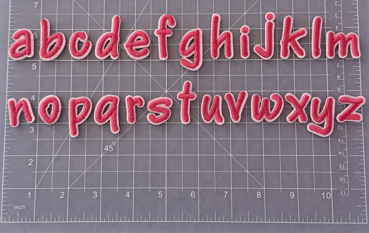 Iron-On Patch - Alphabet
