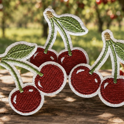Cherries Iron-On Patch