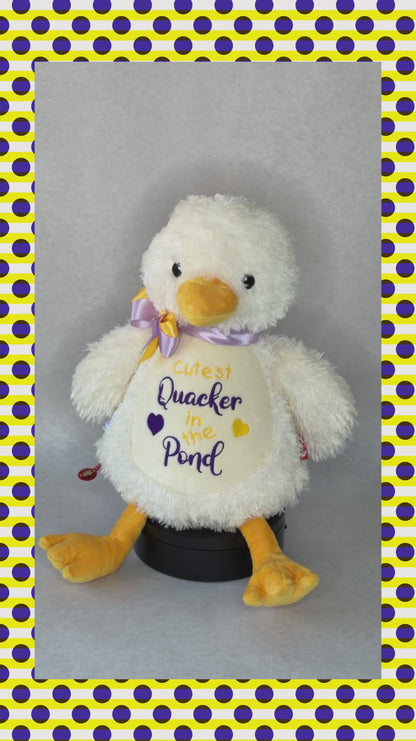 Cubbies® Embroidered Stuffed Animal - Duck