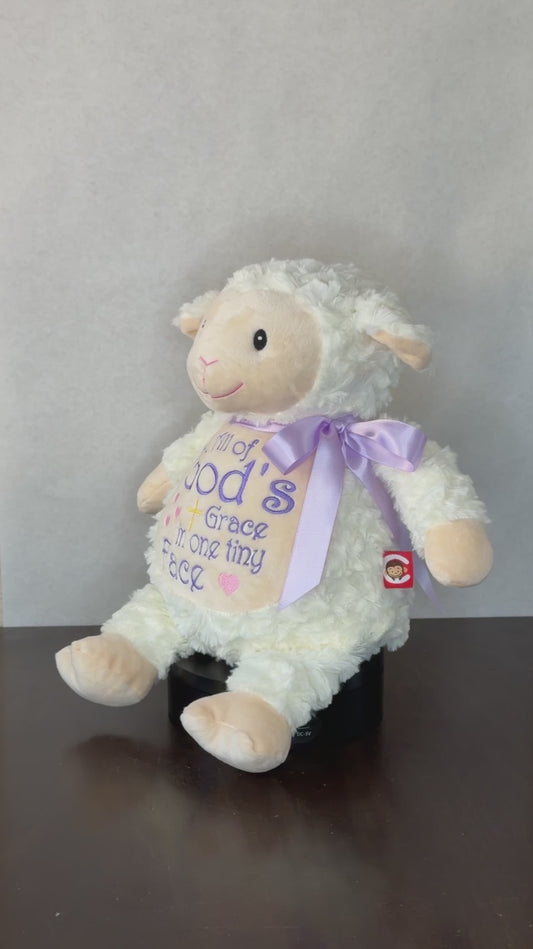 Cubbies® Embroidered Stuffed Animal - Lamb - God's Grace